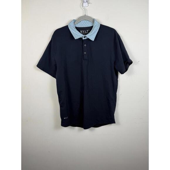 Lux Other - Bylt Polo Lux Polkadot Short Sleeve Golf Activewear Large